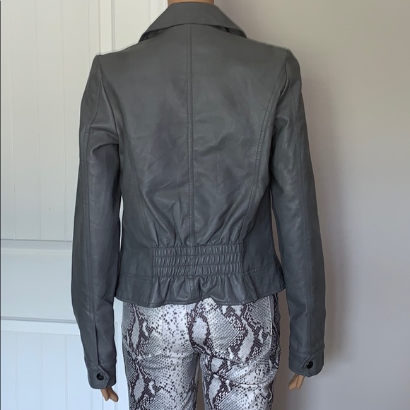 Candie's Jackets & Coats Candies Womens Grey Faux Leather Jacket